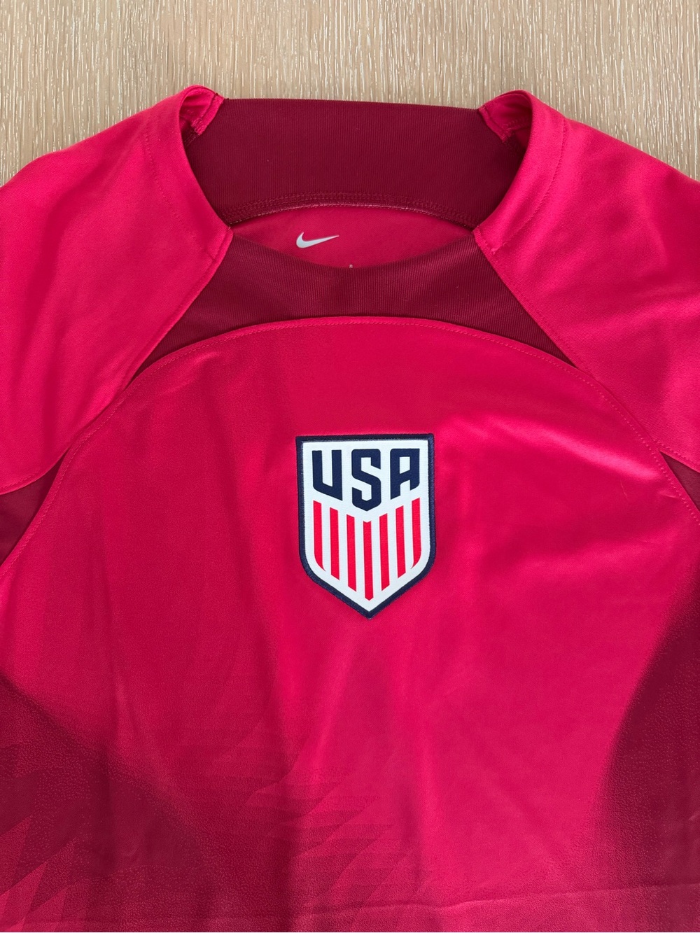 Official Nike Red USA Long-Sleeve Soccer Jersey - Picture 2 of 6